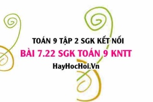 Bài 7.22 SGK Toán 9 tập 2 Kết nối tri thức